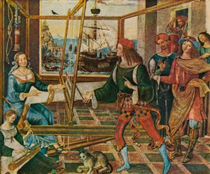 Penelope with the Suitors