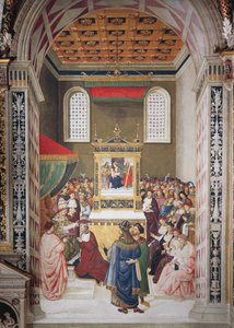 Enea Silvio Piccolomini receiving cardinal
