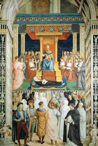 Pius II Canonizing Saint Catherine of Siena in 1461 by Bernardino di Betto Pinturicchio