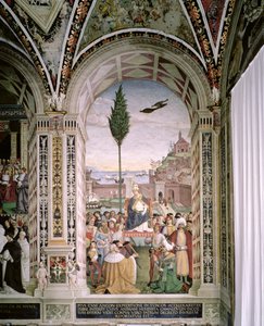 Pope Pius II at Ancona, Blesses the Fleet about to Leave for the Holy Land on 15th August 1464 by Bernardino di Betto Pinturicchio