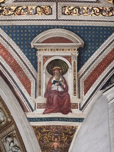 Saint Jerome (detail) by Bernardino di Betto Pinturicchio