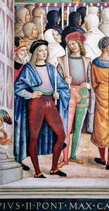 The Piccolomini Library, south west wall: “Pius II canonizes St. Catherine of Siena, June 29 by Bernardino di Betto Pinturicchio