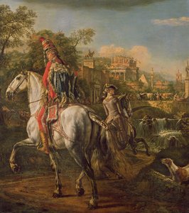 A Hussar on horseback