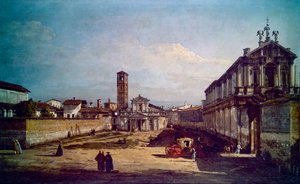 A View of Milan by Bernardo Bellotto