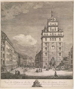 The Former Kreuzkirche in Dresden, Plate from the Series 