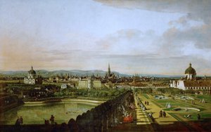 View of Vienna from Belvedere by Bernardo Bellotto