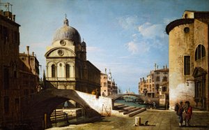 Santa Maria dei Miracoli with part of Santa Maria Nova, Venice by Bernardo Bellotto
