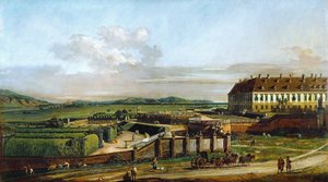 The Castle of Schlosshof seen from north, Between 1758 and 1761