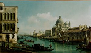 View of the Grand Canal: Santa Maria della Salute and the Dogana from Campo Santa Maria Zobenigo by Bernardo Bellotto