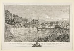 View of the Zwinger, Dresden by Bernardo Bellotto