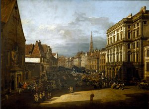 View of the flour market in Vienna