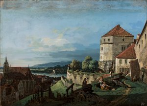 View of Pirna in Saxony by Bernardo Bellotto