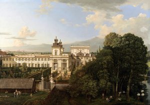 Wilanów Palace as Seen from South by Bernardo Bellotto