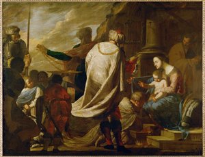 The Adoration of the Magi by Bernardo Cavallino