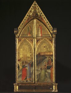 Triptych - The Virgin and Child Enthroned with Saints