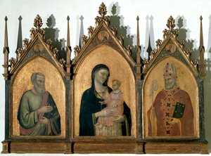 Triptych of the All Saints or Madonna with Child Between St. Matthew the Evangelist and St. Nicholas of Bari