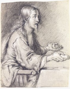 Christ at Emmaus Presenting the Bread by Bernardo Strozzi