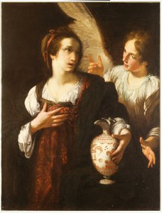 Hagar and the Angel by Bernardo Strozzi
