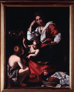 The Holy Family with St. John the Baptist by Bernardo Strozzi