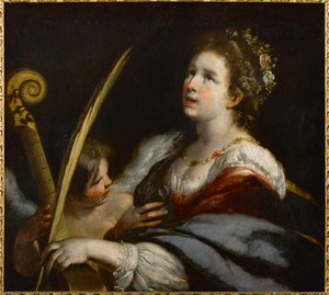 Saint Cecilia and the Angel