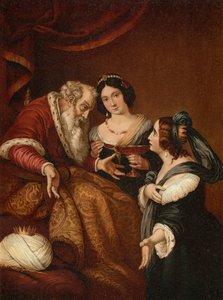 Esther Begs Ahasuerus for Mercy by Bernardo after Strozzi