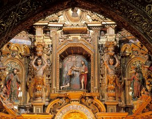 Altarpiece of the Church of San Francisco, Quito by Bernardo de Legarda