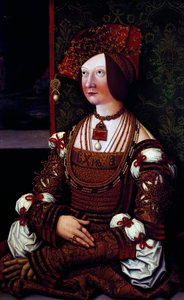 Portrait of the Empress Bianca Maria Sforza by Bernhard Strigel