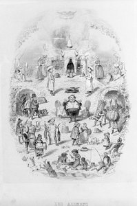 Food: Cooking and Different Ways of Preparing Food in Brillat - Savarin Illustrated by Bertall. Paris 1840