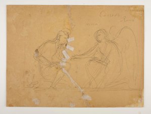 Cupid and Ganymede Playing Terre by Bertel Thorvaldsen