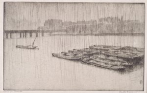 Rain on Thames