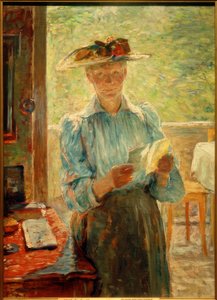 Portrait of the Swedish Pianist Hanna Lucia Bauck by Bertha Wegmann