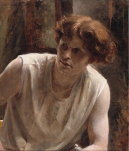 Study of a Female Model by Bertha Wegmann