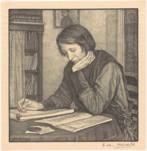 Portrait of Sanne Bruinier by Bertha van Hasselt (signed by artist)