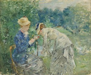 In the Bois de Boulogne by Berthe Morisot
