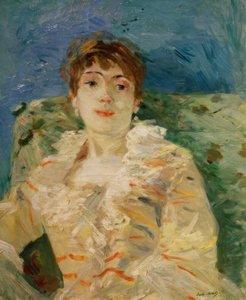 Young Woman on the Sofa by Berthe Morisot