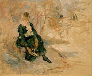 Young Woman Putting on Her Skates by Berthe Morisot