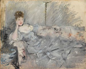 Woman in Grey Reclining
