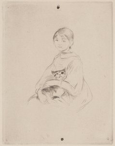 Young Girl with Cat (Julie Manet)