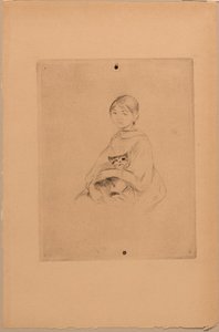 Young Girl with a Cat