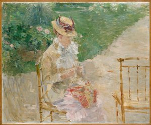 Young Woman Knitting