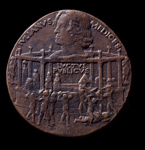 Bronze Medal on the Pazzi Conspiracy (1478) by Bertoldo di Giovanni