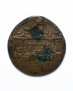 Medal depicting the Pazzi Conspiracy. Lorenzo de