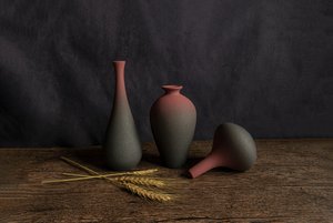Earthy Vases Still Life by Betty Liu
