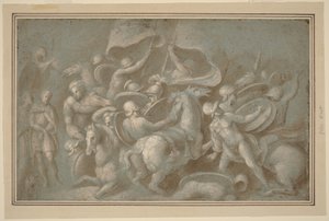 Battle Scene by Biagio Pupini