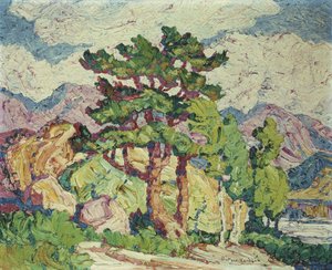 Aspens and Pines, Estes Park, Colorado by Birger Sandzen