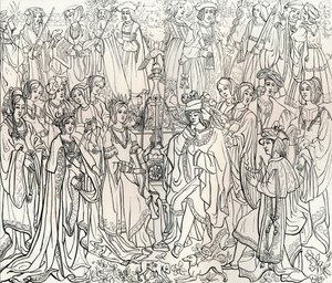 Marriage of King Louis XII of France and Mary Tudor, 16th century, 1849 by Bisson and Cottard