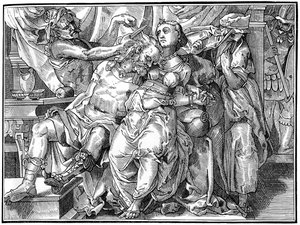 Samson and Delilah, 1574-1849 by Bisson and Cottard