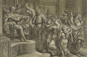 Eponina Asks Vespasian for Mercy for Sabinus by Blaise Nicolas Lesueur