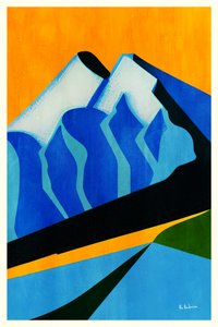 Abstract Mountain Peaks
