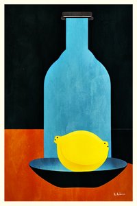 Blue Bottle Yellow Lemon
